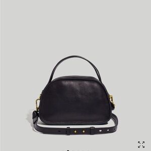 Madewell Black Leather Crossbody Bag